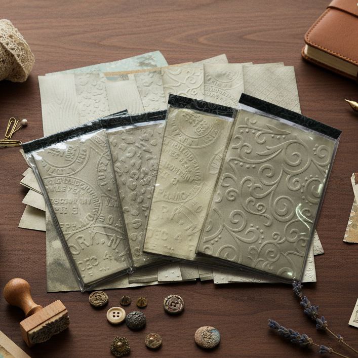 Kit papéis vintage para scrapbook A6