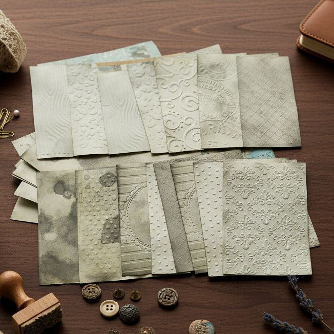 Kit papéis vintage para scrapbook A6