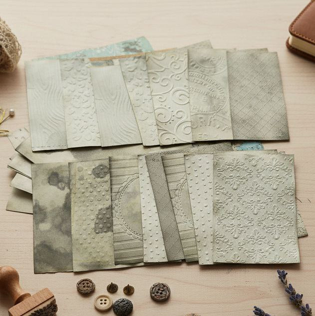 Kit papéis vintage para scrapbook A6