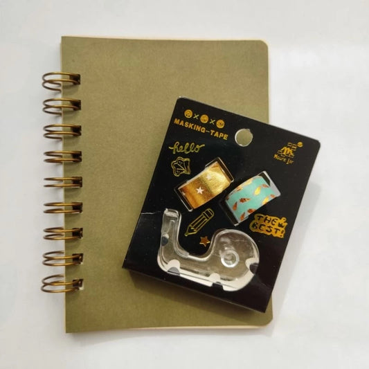 Kit fita adesiva decorada Washi Tape mini com Dispenser®