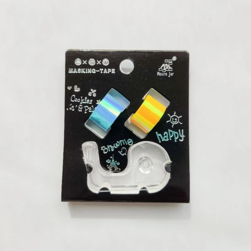 Kit fita adesiva decorada Washi Tape mini com Dispenser®