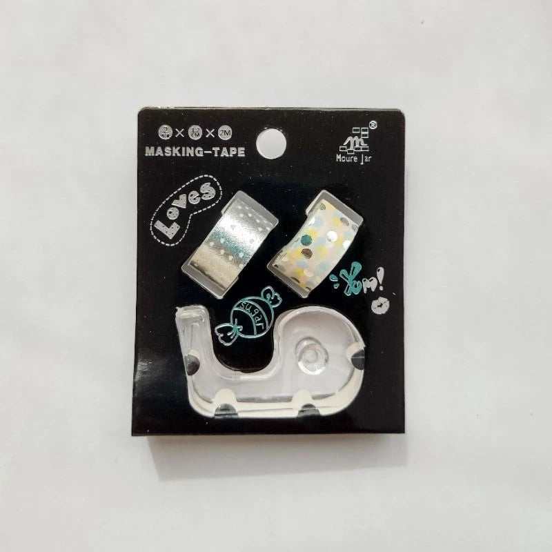 Kit fita adesiva decorada Washi Tape mini com Dispenser®