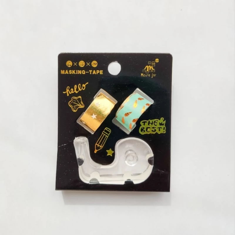 Kit fita adesiva decorada Washi Tape mini com Dispenser®