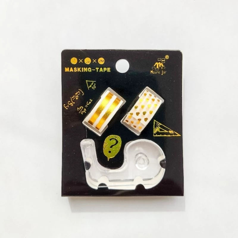 Kit fita adesiva decorada Washi Tape mini com Dispenser®